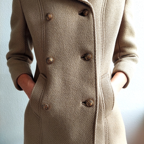 60s Mod Wool Pea Coat - Picture 2 of 12